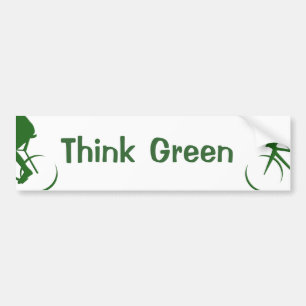 Think Green Bumper Sticker
