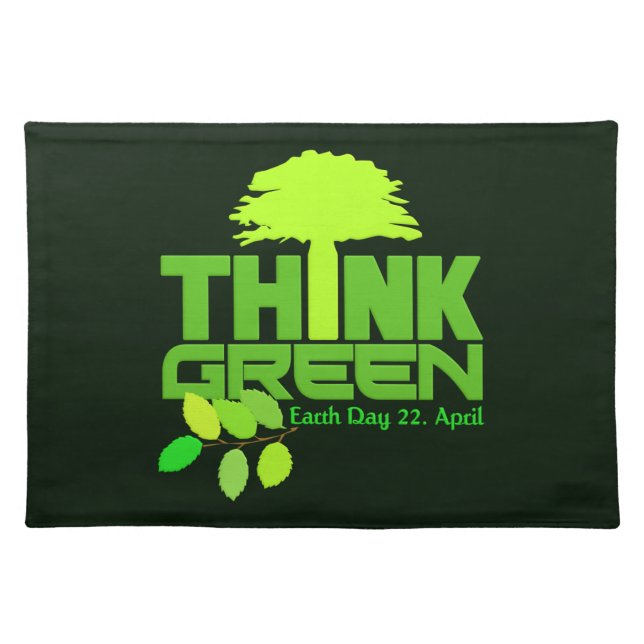 THINK GREEN (Earth Day) placemat (Front)