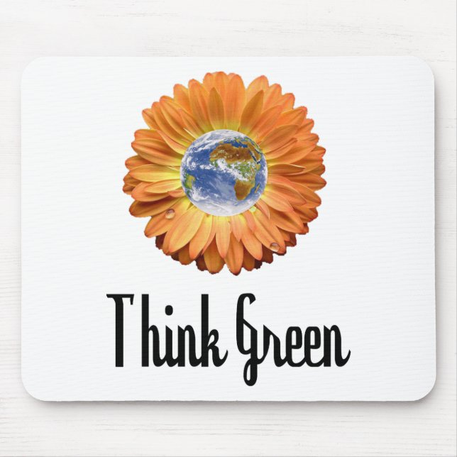 Think Green ecology products! Mouse Pad (Front)