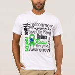 Think Green Environment Collage T-Shirt