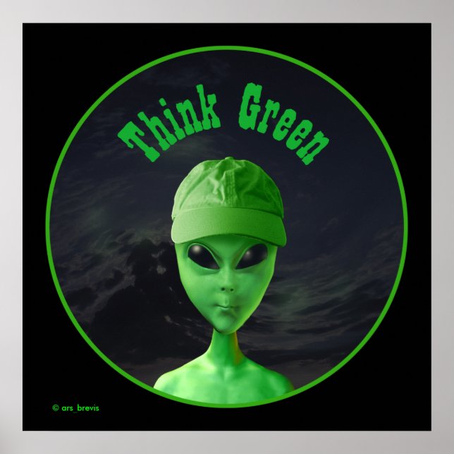 Think Green ET Poster (Front)