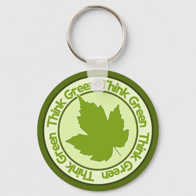 Think Green key chain (Front)