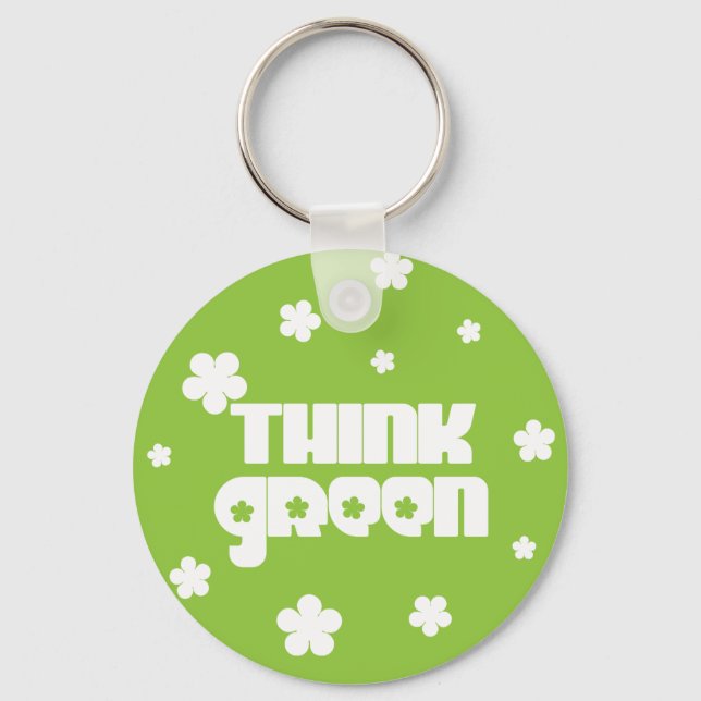 Think Green Keychain (Front)