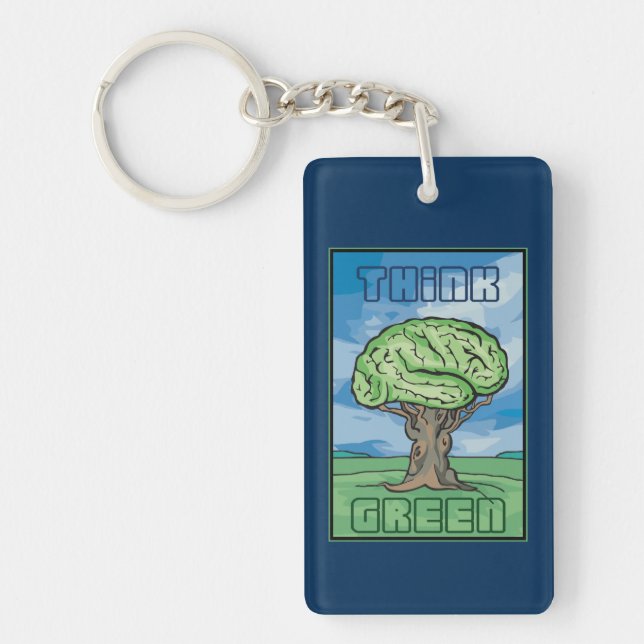 Think Green Keychain (Front)