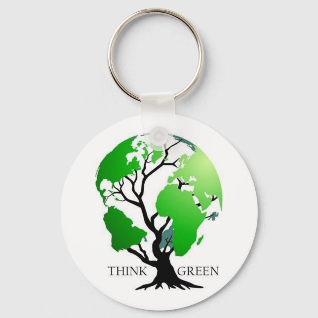 Think Green Keychain (Front)
