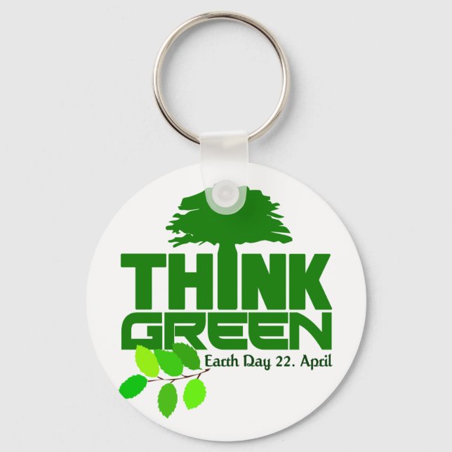 Think Green keychain (Front)