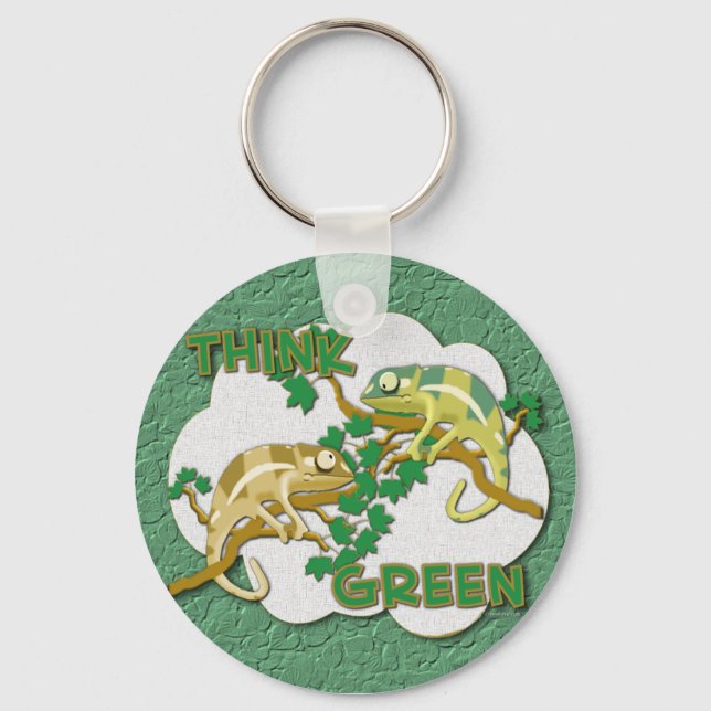 Think Green Keychain (Front)