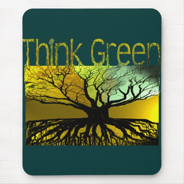 Think Green Mouse Pad (Front)