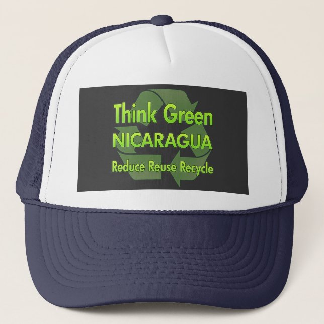 Think Green Nicaragua Trucker Hat (Front)