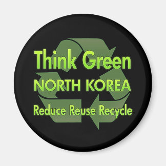 Think Green North Korea Magnet