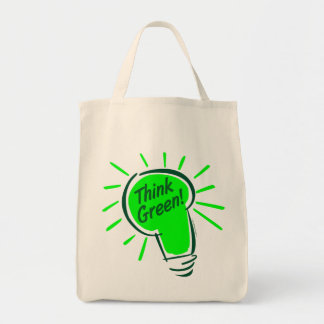 Think Green! Organic Grocery Tote Bag