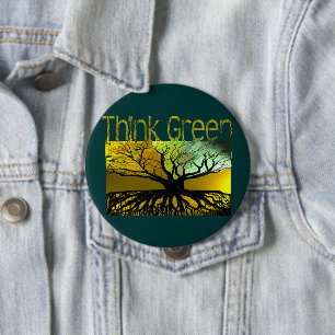 Think Green Pinback Button