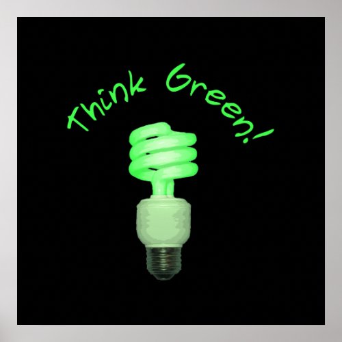 Think Green Poster