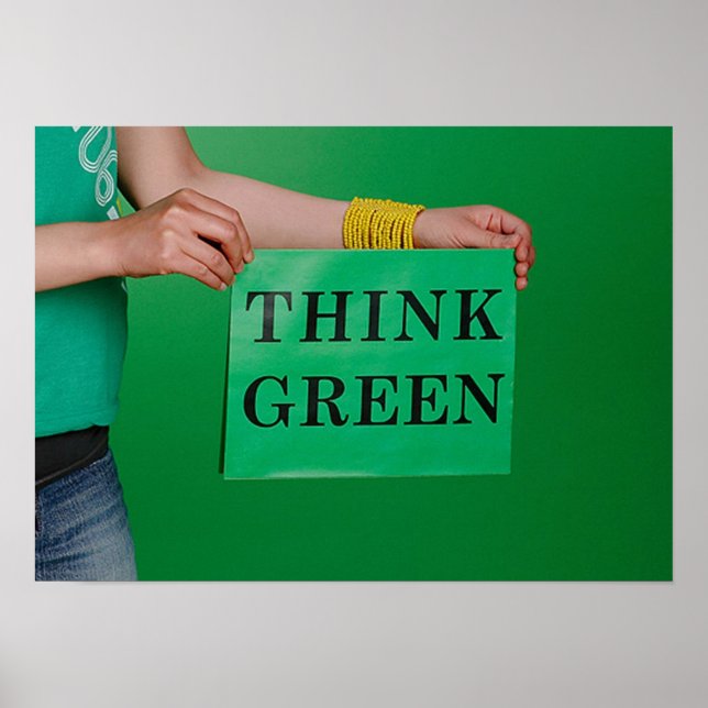Think Green poster (Front)