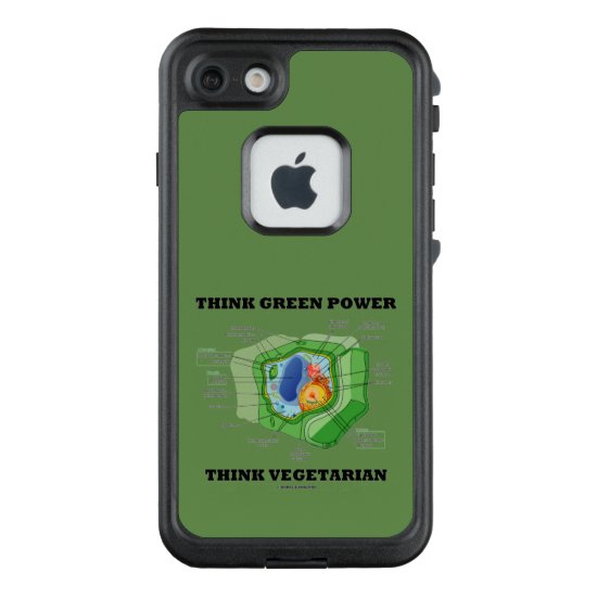 Think Green Power Think Vegetarian Plant Cell LifeProof FRĒ iPhone 7 Case