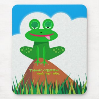Think Green: Recycle  Reuse  Restore. Mouse Pad by whupsadaisy4kids at Zazzle