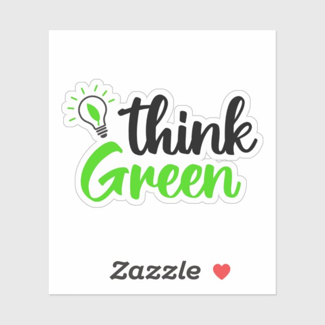 Think green  sticker (Sheet)
