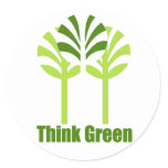 Think Green stickers