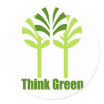 Think Green stickers