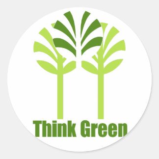 Think Green stickers