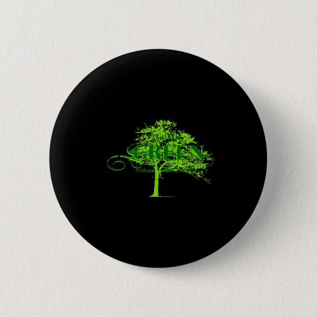 Think Green T Shirt  Button (Front)