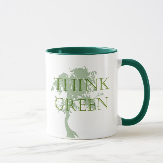 Think Green Tree Mug (Right)