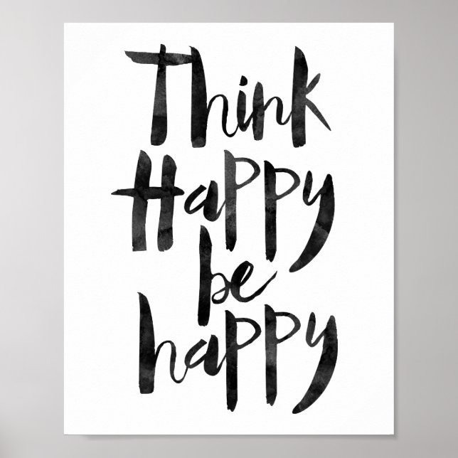 Think Happy Be Happy Poster (Front)