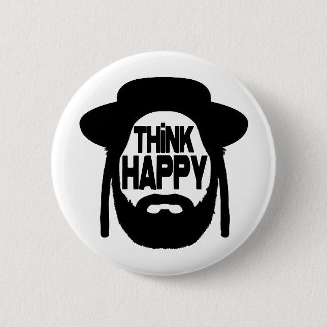Think Happy Button (Front)
