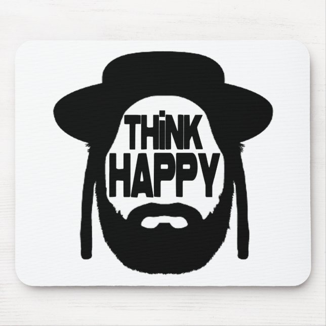Think Happy Mouse Pad (Front)