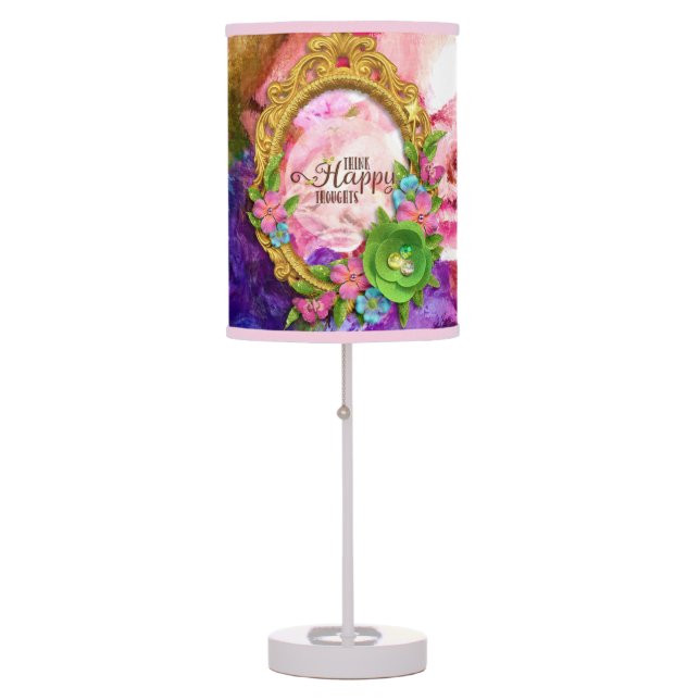 Think Happy Thoughts Lamp (Front)