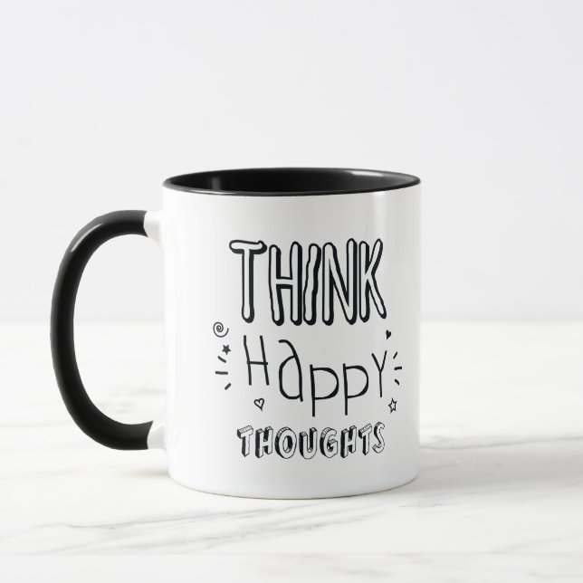 THINK Happy THOUGHTS Mug (Left)