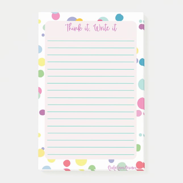 Think it, Write it Notepad (Front)