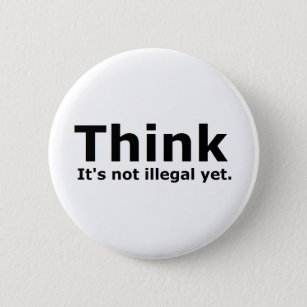 Think it's not illegal yet political gear button