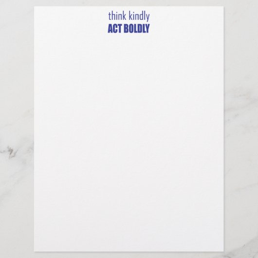 Think Kindly, Act Boldly (Front)