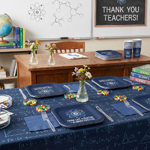 Think Like a Proton Always Positive Science Paper Plates