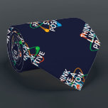 THINK LIKE A PROTON AND STAY POSITIVE Fun Science  Neck Tie<br><div class="desc">Modern humorous science quote Think like a proton and stay positive necktie. Staying positive is never easy unless you think like a proton and then you'll always stay positive. Designed by Thisisnotme©</div>