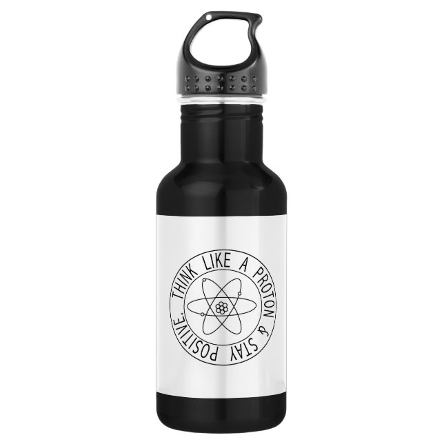 Think Like a Proton Stainless Steel Water Bottle (Front)