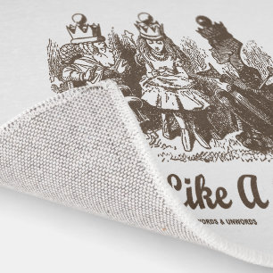 Think Like A Queen Wonderland Advice Alice Humor Rug