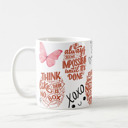 think like thers is no box coffee mug