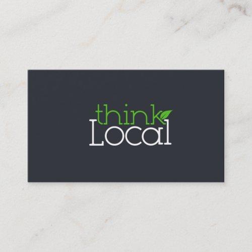 Think Local Business Card