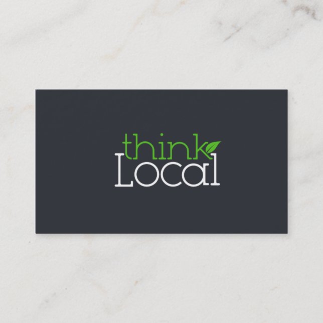 Think Local Business Card (Front)