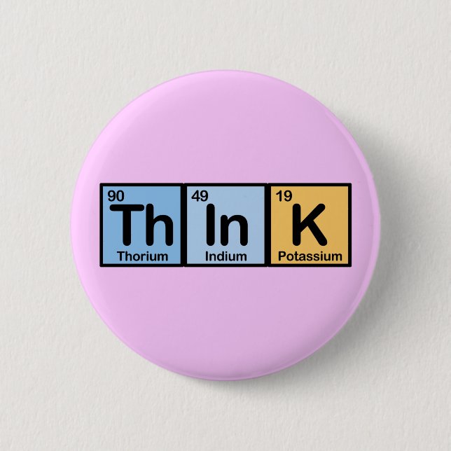 Think made of Elements Button (Front)
