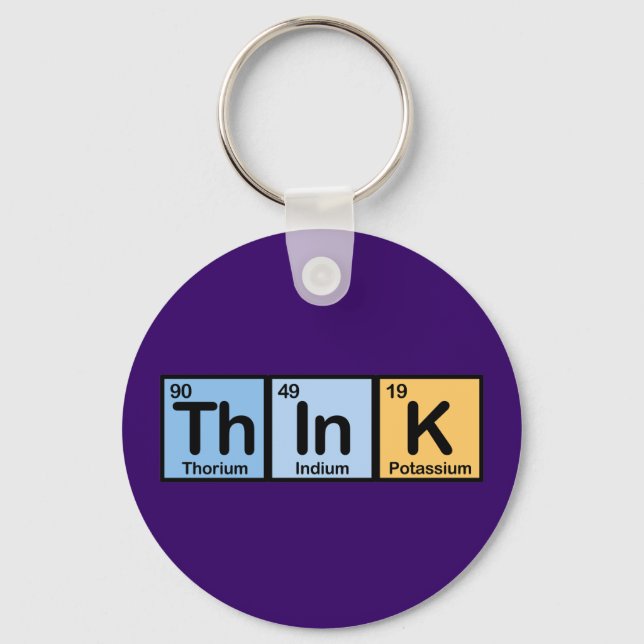 Think made of Elements Keychain (Front)