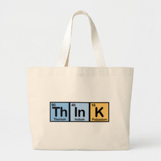Think made of Elements Large Tote Bag