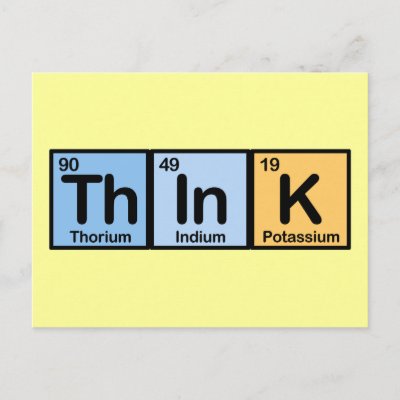 Think made of Elements Postcard