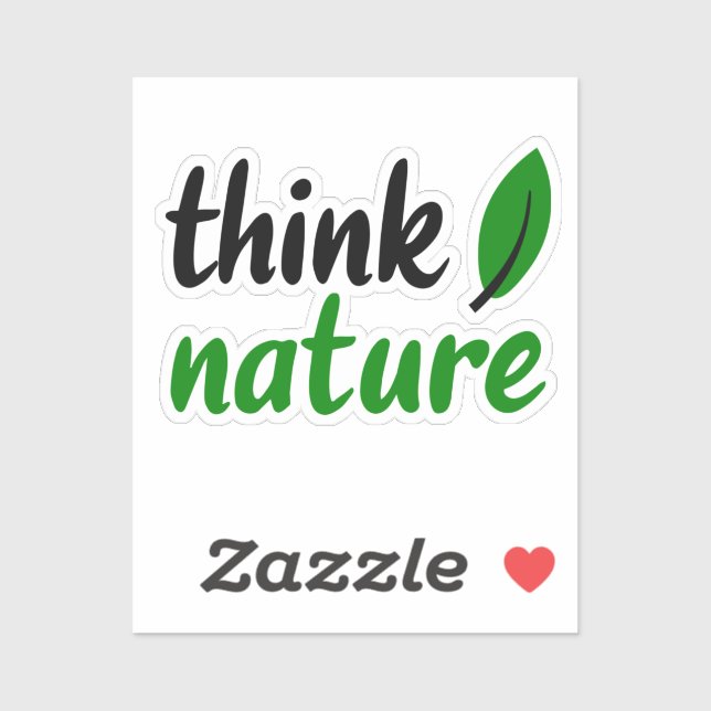 Think nature sticker (Sheet)