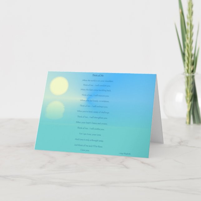 Think of Me Card (Front)