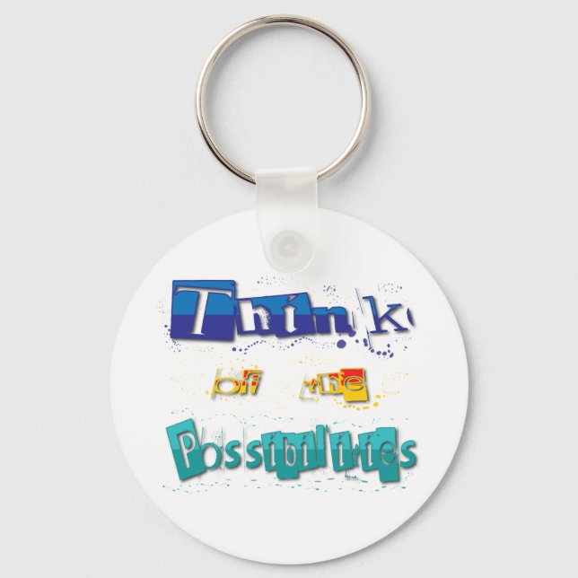 think of the possibilities keychain (Front)