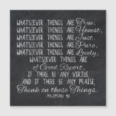 Think on These Things Christian Bible Scripture (Front)