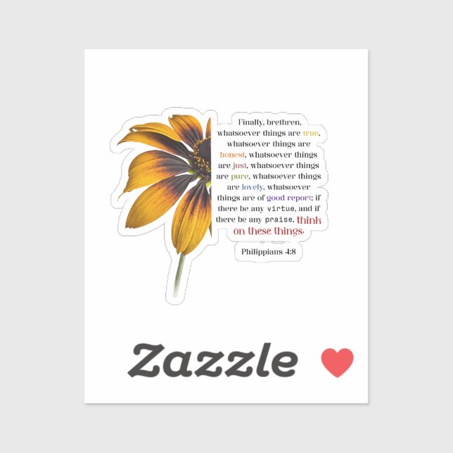 Think on These Things Sticker (Sheet)